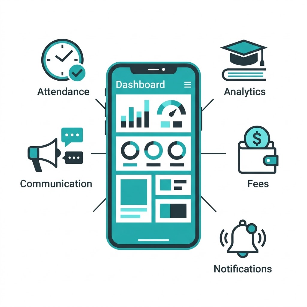 Android / Mobile Application — Simption Student App home screen