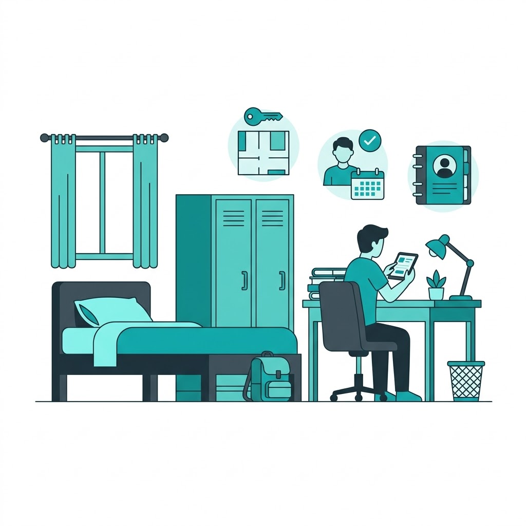 Hostel Management — Rooms, room allotment and hostel dues