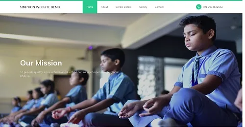 One Page Website template — demo 3 screenshot
