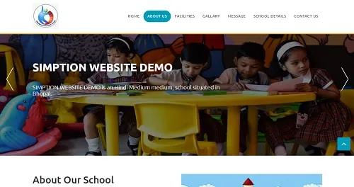 One Page Website template — demo 6 screenshot