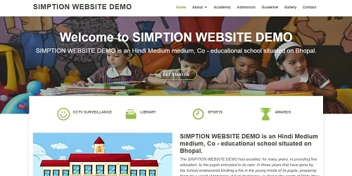 Static Website template — demo 6 screenshot